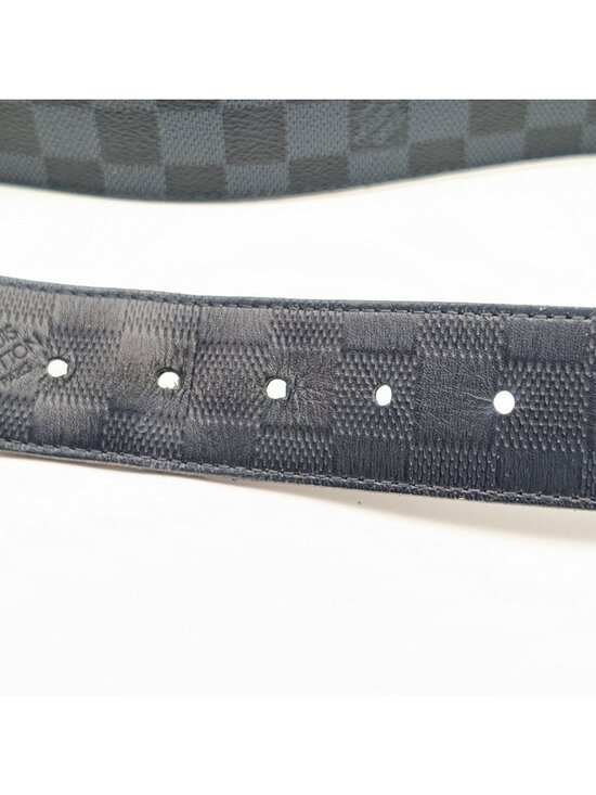Louis Vuitton Ceinture Damier Print Graphite Infini Reversible Black Belt main image 6